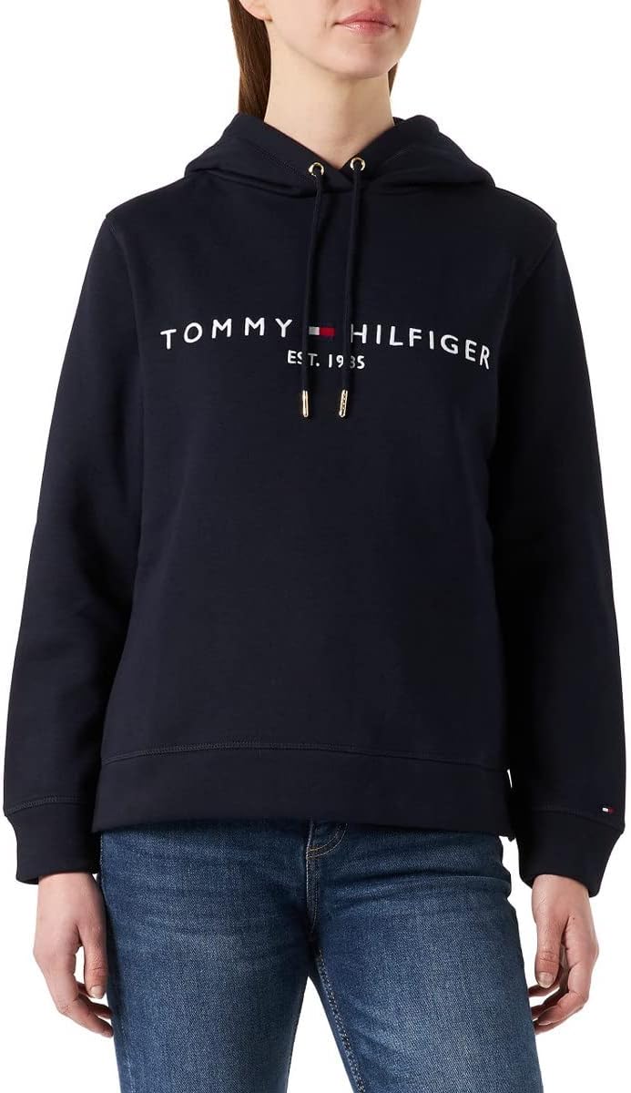 Tommy Hilfiger Sweat Femme Heritage Hilfiger Hoodie LS avec Capuche