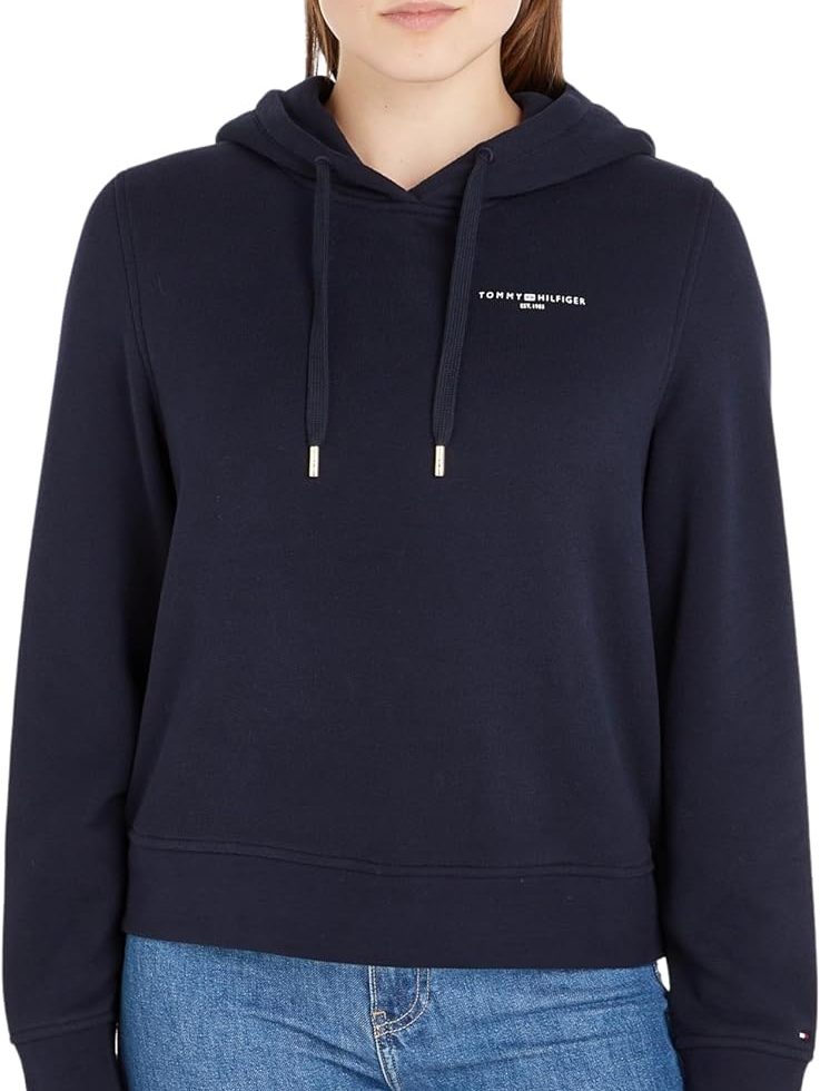 Tommy Hilfiger Femme Sweat à Capuche Logo Hoodie avec Capuche