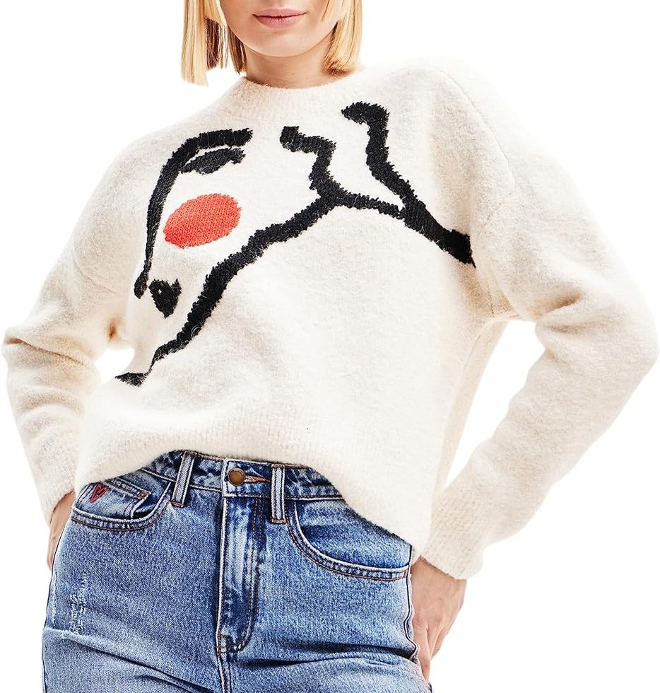 Desigual Pull Trazo Femme