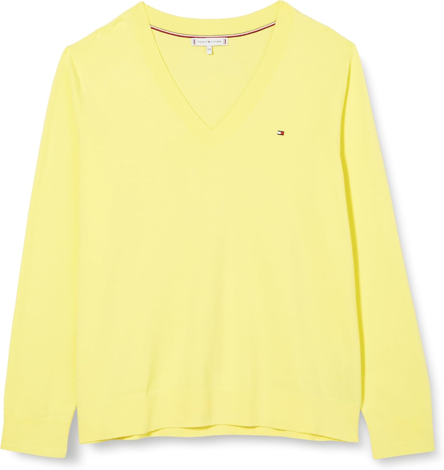 Tommy Hilfiger Femme Pull Jersey V-Neck Pull en Maille