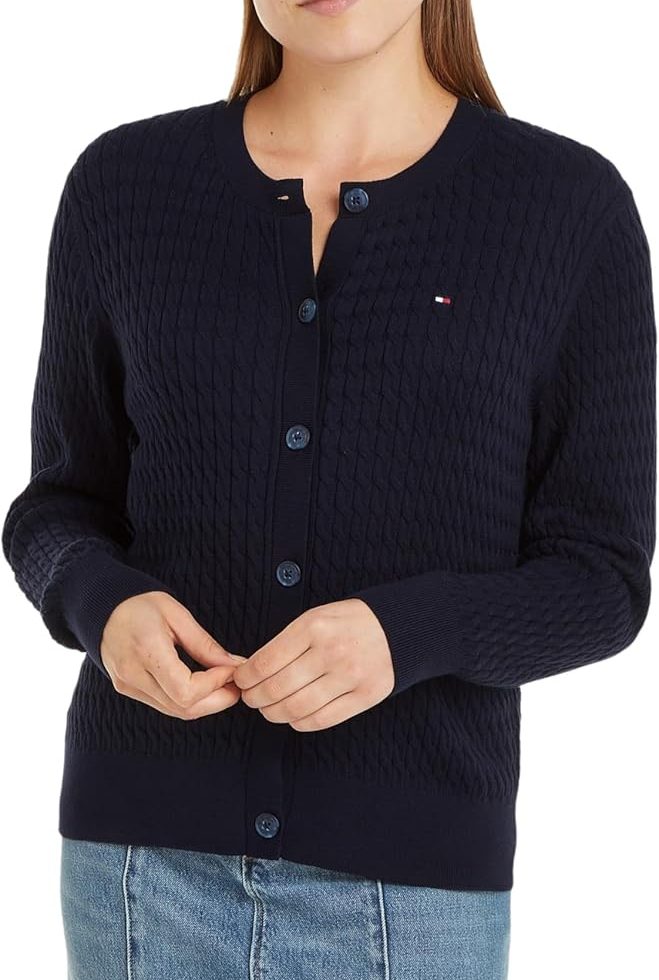 Tommy Hilfiger Cardigan Femme Maille Torsadée