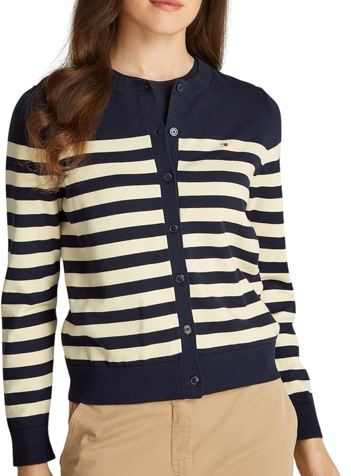 Tommy Hilfiger Cardigan Femme Jersey Stitch Cardigan Élégant