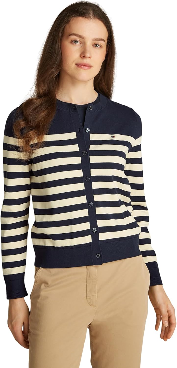 Tommy Hilfiger Cardigan Femme Jersey Stitch Cardigan Élégant